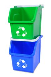 stackable recycle bins